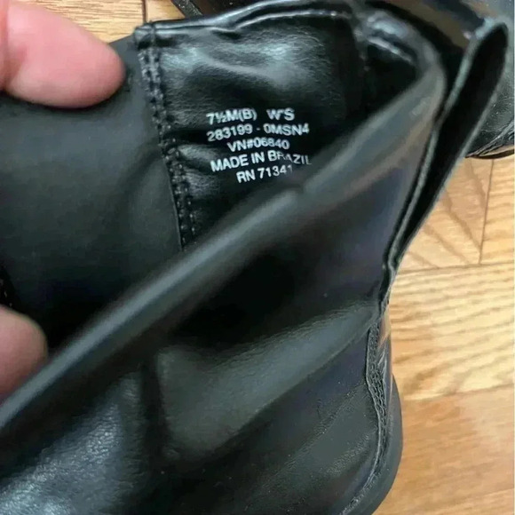 [US7.5]LL Beans Women Black Soft Leather  Ankle Boots - Picture 5 of 7